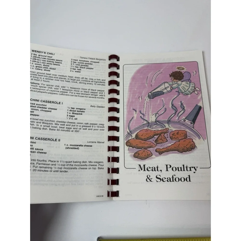 Feeding The Flock Cookbook Spiral Methodist Church Salisbury Maryland 1998